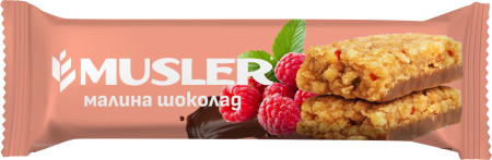 Батончик мюсли - Малина шоколад, MUSLER 30 г.